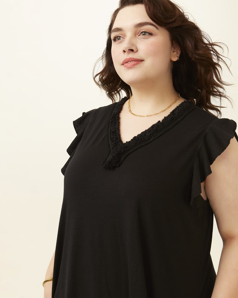 Front of plus size Amanda Tee Dress by Molly & Isadora | Dia&Co | dia_product_style_image_id:202019